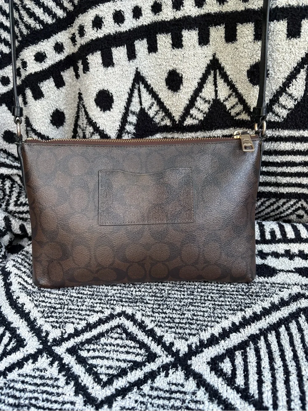 Coach Brown Signature PVC Crossbody Bag
